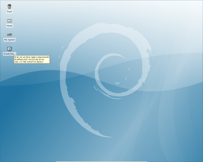 Debian (Etch) Xfce desktop